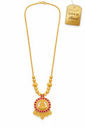 Lakshmi Temple Pendant Chain with Coins