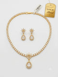 AD Teardrop Necklace and Earrings Set
