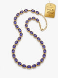 Lavender Necklace with Earrings AD